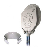 Detail of the Wall Mounted Peel rack both with and without the pizza peels inserted GI METAL AC-APM - La Pizza Hub