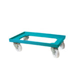 GENUS DEI CA6040 Turquoise blue trolley for dough trays 60x40 cm - La Pizza Hub