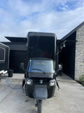 Front view of Piaggio Ape ar for New Zealand Street Food - La Pizza Hub