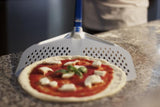 PROFESSIONAL PERFORATED PIZZA PEEL 326x32 cm., Pizza tool, GI METAL, - La Pizza Hub