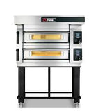 Moretti Serie S S120E electric double deck pizza oven front view – commercial pizza oven NZ - La Pizza Hub