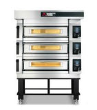 Moretti Serie S S120E electric triple deck pizza oven front view – commercial pizza oven NZ - La Pizza Hub