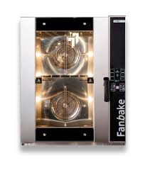 Moretti commercial convection oven with digital display on a white background - La Pizza Hub