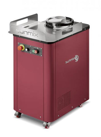 Side view of the SUNMIX MOON Rounder ruby red - La Pizza Hub