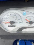low kilometres Piaggio Ape dashboard - La Pizza Hub