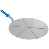 6 Slice Aluminum Pizza Tray GI METAL AC-PCPT50/6 with Polymer Handle - La Pizza Hub