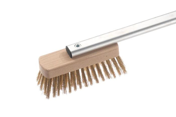 Gi.Metal Rotating Head Oven Brush with Brass Bristles – Authentic