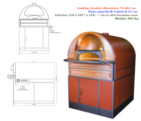 Alzain Electric Pizza Oven 16X16 Inch, Size: Small/Mini