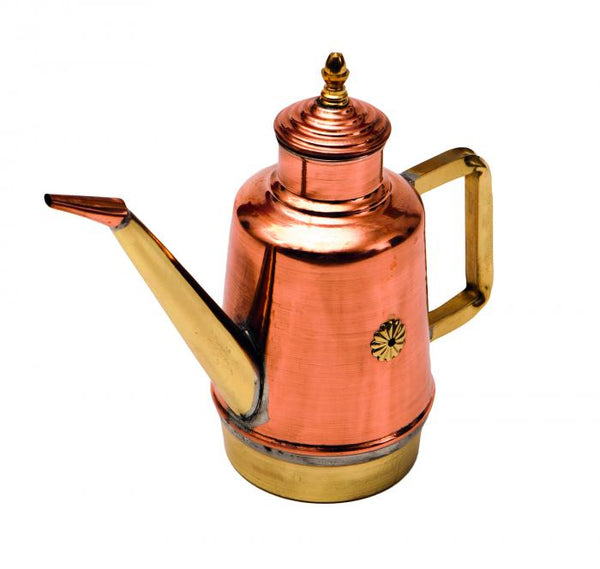 Traditional Neapolitan Oil Can Tinned Copper and Brass GI METAL