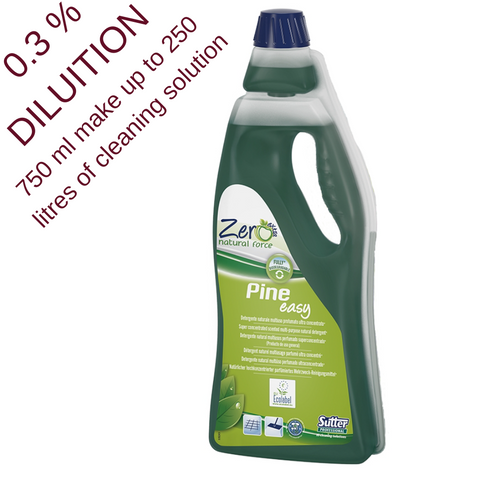 PINE EASY Biodegradable Eco-friendly Non-toxic Universal Concentrated Detergent for Floors and Hard Surfaces by Sutter - La Pizza Hub